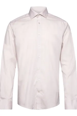 Bruun & Stengade Bs Kurt Slim Fit Shirt Tops Shirts Business Beige