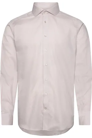 Bruun & Stengade Bs Weathers Modern Fit Shirt Tops Shirts Business Beige