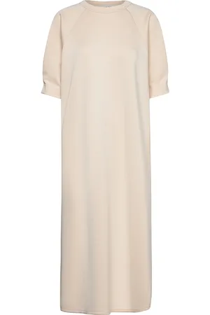 Norr Sawyer New Dress Knælang Kjole Cream
