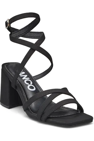 Bianco Biajoyce Sandal Micro Suede Sandal Med Hæl Black