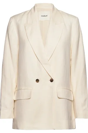 Soaked in Luxury Slragna Blazer Blazers Double Breasted Blazers Cream