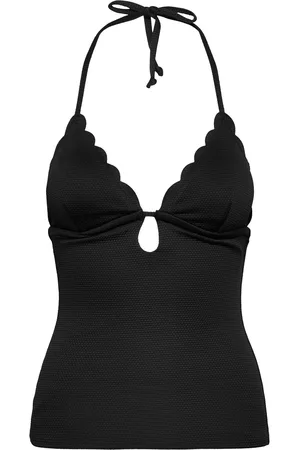Hunkemöller Scallop Shaping Tankini Tankini Badedragt Black