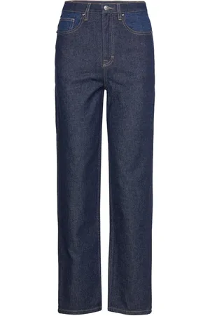 ROTATE Mix Colored Pants Designers Jeans Straight-regular Blue