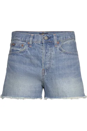 Ralph Lauren Cutoff Denim Short Bottoms Shorts Denim Shorts Blue