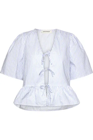 Sofie Schnoor Shirt Tops Blouses Short-sleeved Blue