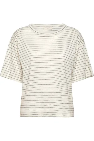 Freequent Fqhille-Tee Tops T-shirts & Tops Short-sleeved Cream