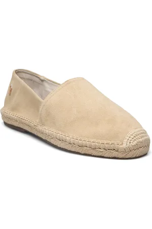 Ralph Lauren Cevio Suede Espadrille Espadriller Sko Beige