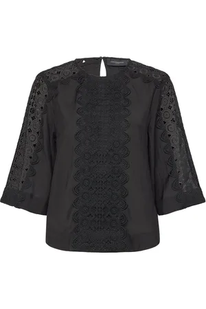 Copenhagen Muse Cmmolly-Blouse Tops Blouses Long-sleeved Black