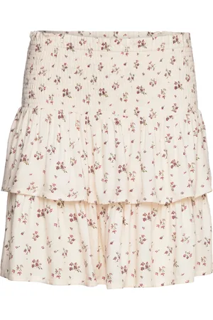 Norr Sabby Skirt Kort Nederdel Cream