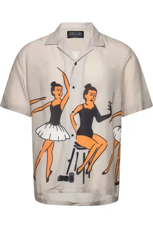 PAS DE MER Ballet Shirt Designers Shirts Short-sleeved Beige