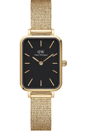 Daniel Wellington Quadro 20X26 Pressed Evergold G Black Accessories Watches Analog Watches Gold