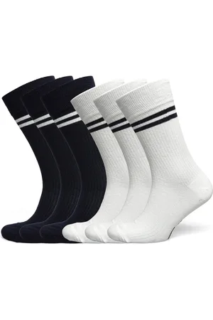 Topeco Sock Cotton 6-P, Multi 115S24 6 Pc/Pack Underwear Socks Regular Socks White