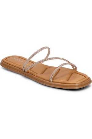 Shoe The Bear Selena Glam Sandal Flade Sandaler Beige