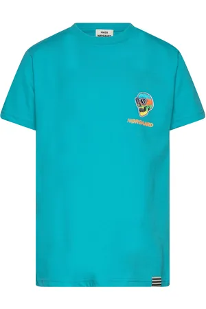 Mads Norgaard Summer Vibes Thorlino Tee Tops T-Kortærmet Skjorte Blue
