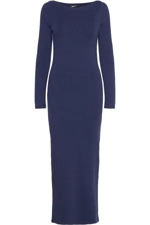 Gina Tricot Bodycon Maxi Dress Maxikjole Festkjole Blue