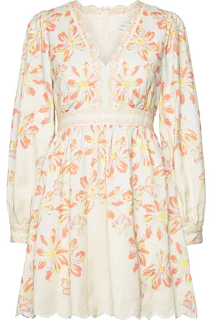 By Malina Eve Scallop Detail Mini Dress Designers Short Dress Multi/patterned