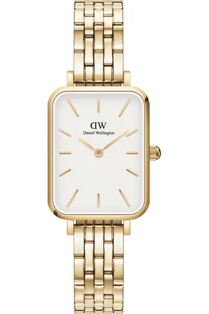 Daniel Wellington Quadro 20X26 5-Link G White Accessories Watches Analog Watches Gold