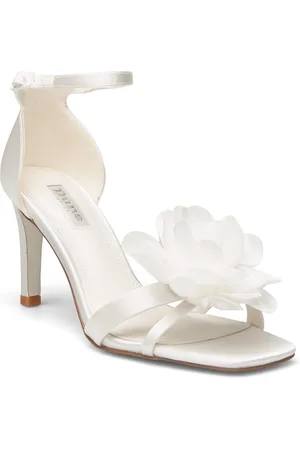 Dune Memorise Sandal Med Hæl White