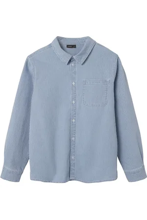 LMTD Nlnnicky Twi Ls Overshirt Tops Shirts Long-sleeved Shirts Blue