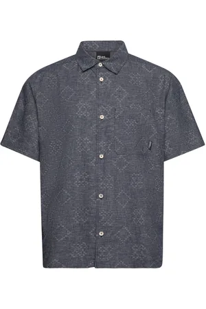 Jack Wolfskin Karana Shirt M Tops Shirts Short-sleeved Blue