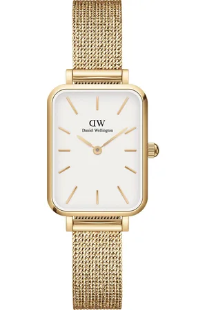 Daniel Wellington Quadro 20X26 Pressed Evergold G White Accessories Watches Analog Watches Gold