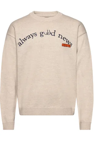 PAS DE MER Good News Jumper Designers Knitwear Round Necks Beige