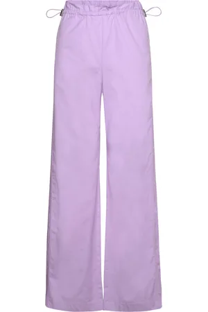 STINE GOYA Sgcarola Solid, 2002 Heavy Poplin Designers Trousers Wide Leg Purple