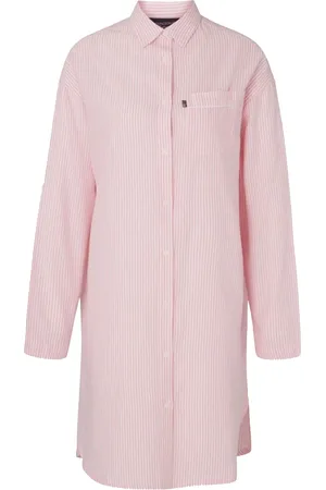 Lexington Icons Luna Organic Cotton Light Oxford Nightshirt Nattøj Pink