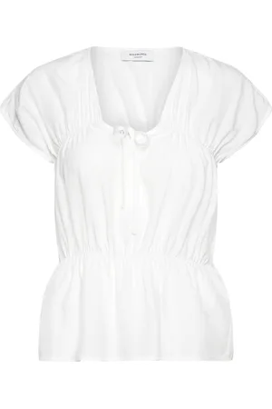 Rosemunde Blouse Tops Blouses Short-sleeved White