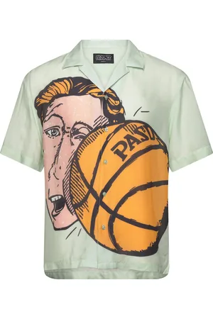 PAS DE MER Basketball Shirt Tops Shirts Short-sleeved Green