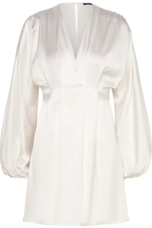 Gina Tricot Satin Mini Dress Kort Kjole Cream
