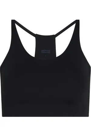 GIRLFRIEND COLLECTIVE Float Cleo Halter Bra Lingerie Bras & Tops Sports Bras - All Black