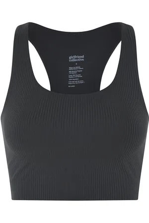 GIRLFRIEND COLLECTIVE Rib Paloma Bra Lingerie Bras & Tops Sports Bras - All Black