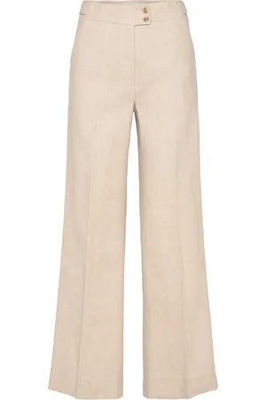 Holzweiler Ella Linen Trousers Bottoms Trousers Linen Trousers Beige