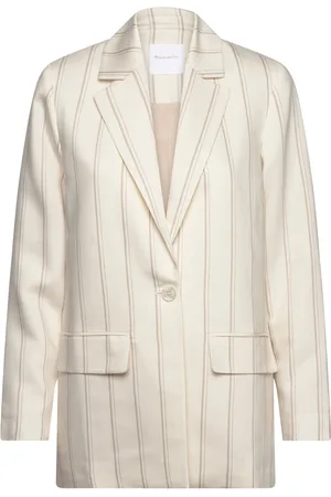 Tamaris Bad Urach Breasted Blazer Blazers Single Breasted Blazers White