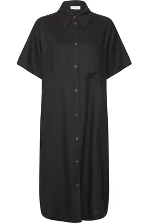 Norr Esma Shirt Dress Knælang Kjole Black