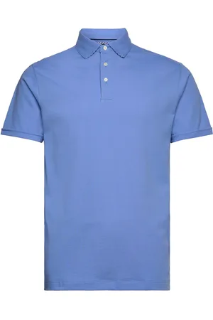 Hackett Swim Trim 3D Box Tops Polos Short-sleeved Blue
