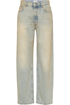Eytys Benz Bronze Designers Jeans Wide Blue