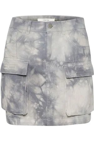 Gestuz Kalagz Short Skirt Kort Nederdel Blue