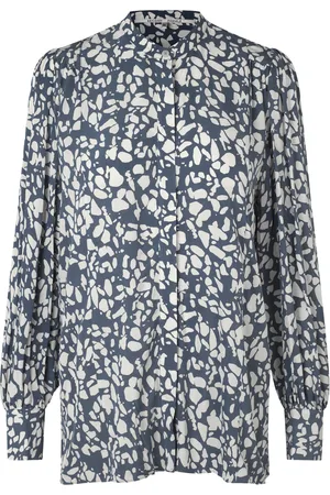 Second Female Jo Shirt Tops Shirts Long-sleeved Blue