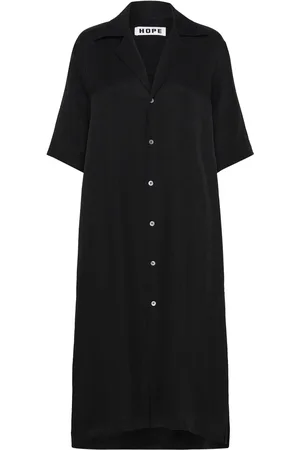 Hope Cherry Dress Mid Beige Designers Knee-length & Midi Black