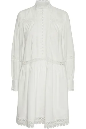 Y.A.S Vicca Ls Dress S. Kort Kjole White