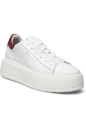Tamaris Women Lace-Up Snøresko Flade White