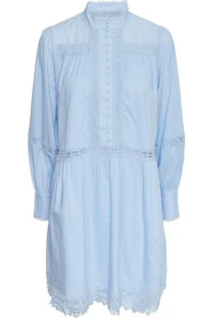 Y.A.S Vicca Ls Dress S. Kort Kjole Blue