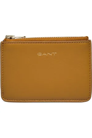 GANT Leather Zip Pouch Bags Card Holders & Wallets Wallets Brown
