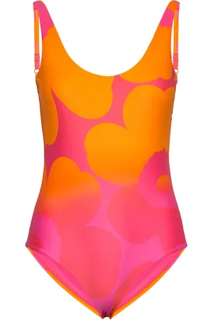 Marimekko Agnetha Unikko Swimsuit Badedragt Badetøj Multi/patterned
