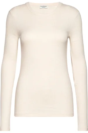 Bruun & Stengade Bs Margrethe Regular Fit T-Shirt Tops T-shirts & Tops Long-sleeved White