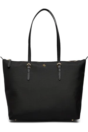 Ralph Lauren Nylon Medium Keaton Tote Bag Shopper Taske Black