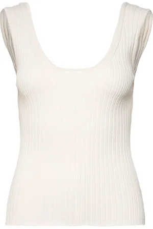 Bruun & Stengade Bs Mathilde Regular Fit Top Tops T-shirts & Tops Sleeveless Cream