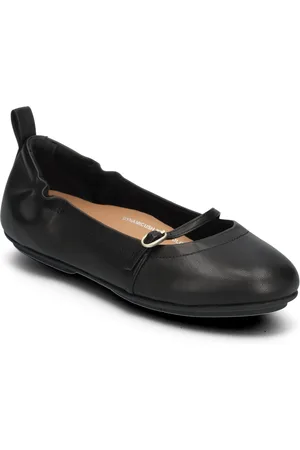 FitFlop Allegro Soft Leather Mary Janes Ballerinasko Ballerinaer Black